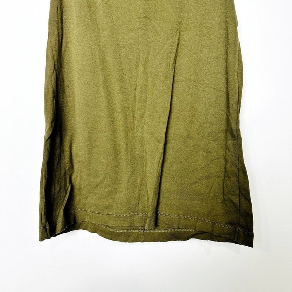 Chaser NWT Baby Rib Scoop Neck Cap Sleeve Muscle Tank Top Military Size Medium - Picture 2 of 5